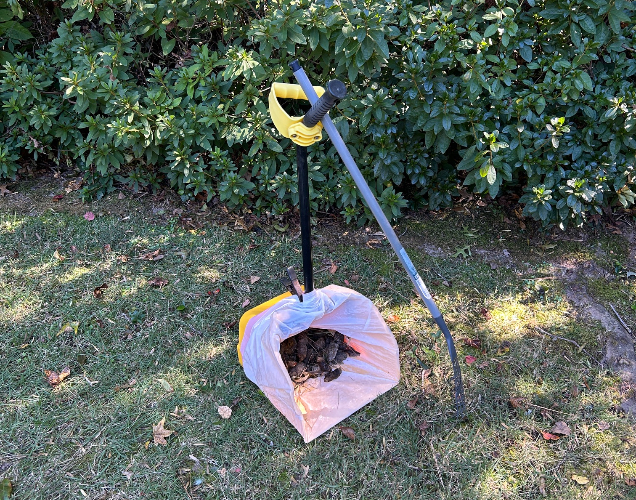 dust bin filled with dog poop